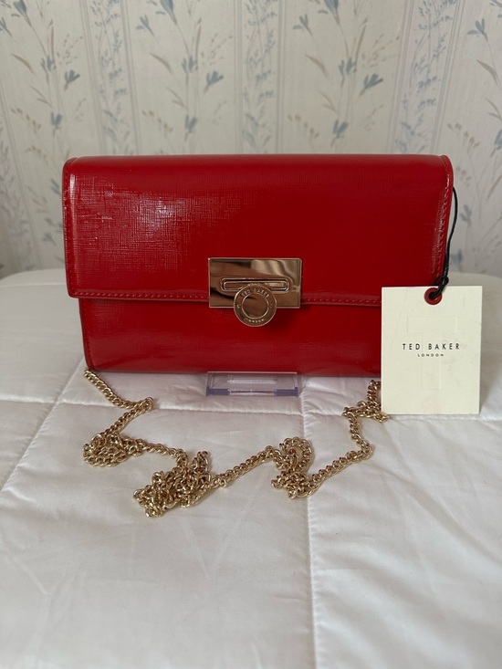 Ted Baker Handbags - Ted Baker Red Clutch Crossbody